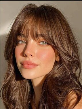 Hairdo. BANGS clip-in BANGS Chestnut/Light Brown